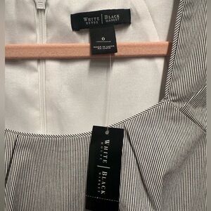 NWT White House Black Market Pinstripe Dress w/belt